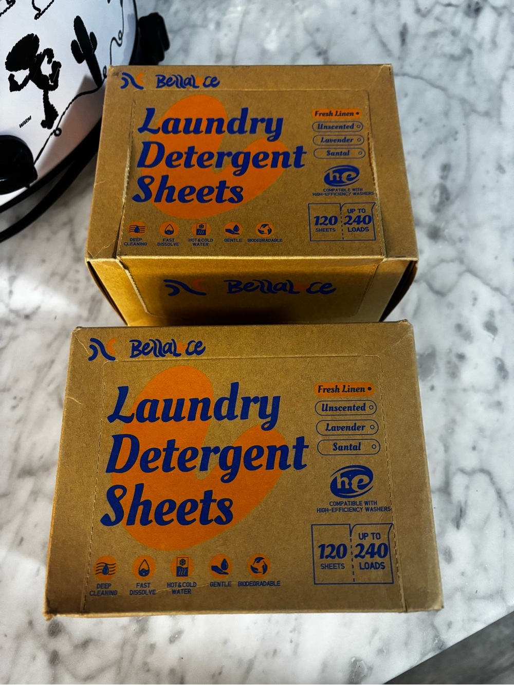 BellaLuce Laundry Detergent Sheets, Fresh Linen Scent, 240 Loads (2 boxes)